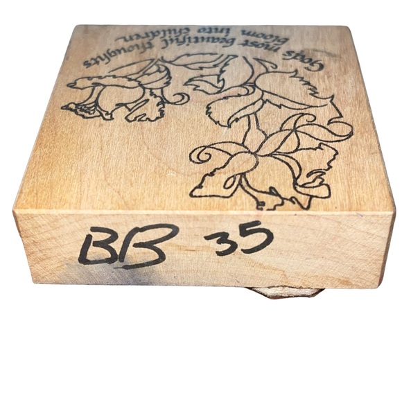 LOVE YOU TO BITS Gods Most Beautiful thoughts bloom into children Rubber Stamps - Picture 3 of 5